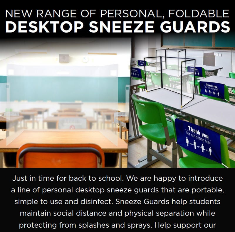 Desktop Sneeze Guards