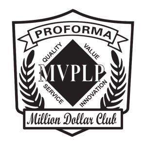 Proforma Million Dollar Club Supplier Award